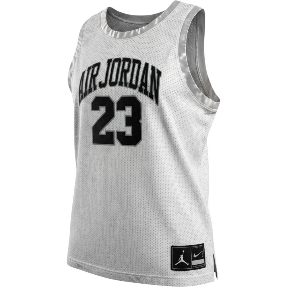 Air Jordan Michael Jordan 23 Basketball Jersey White Mesh Mens Medium Vintage